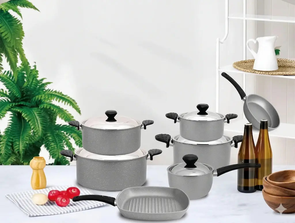 10-piece stainless steel cookware set - (Model LC01) - Original Turkish Yonca
