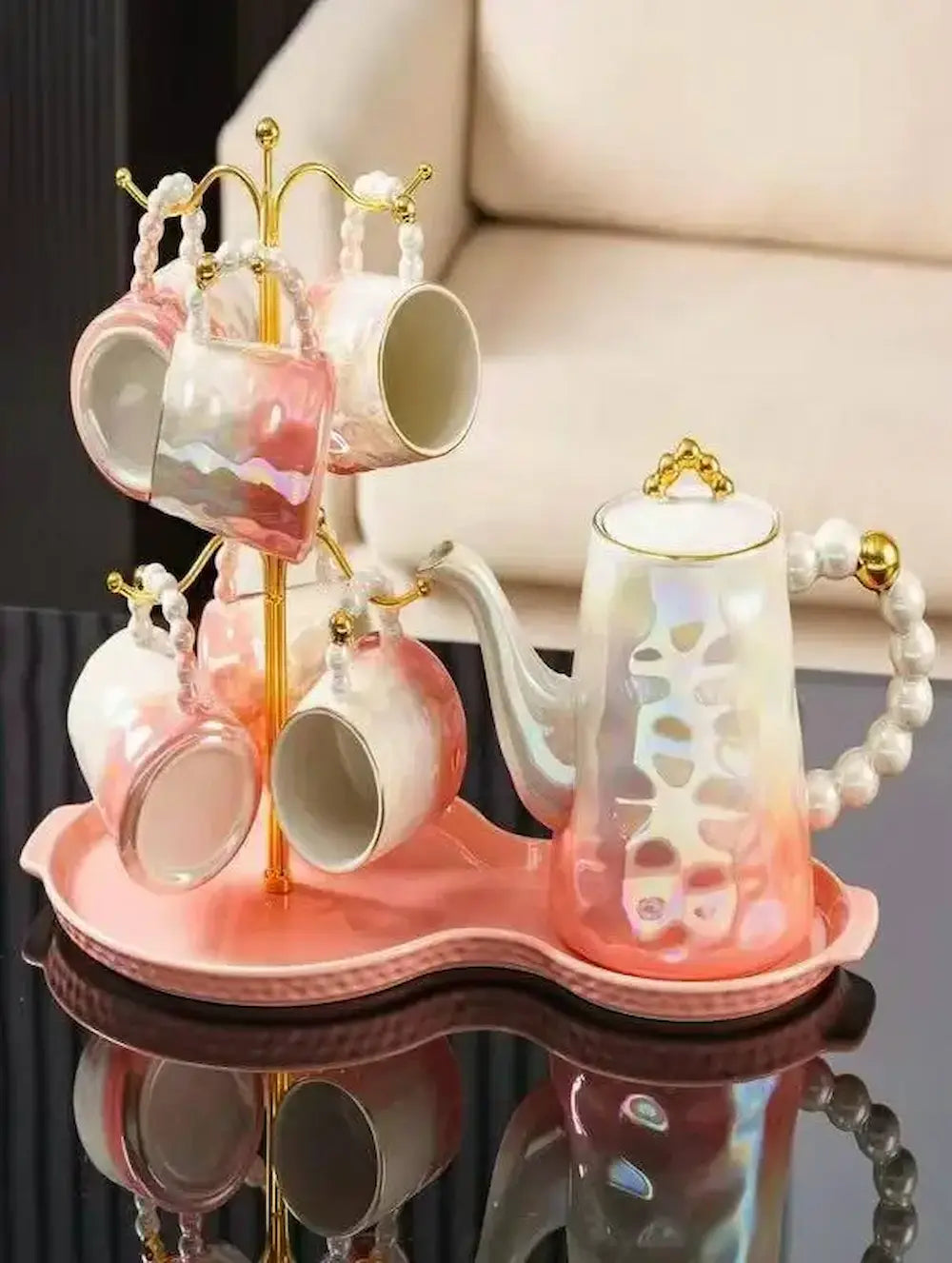طقم شاي 8 قطع موديل (1)