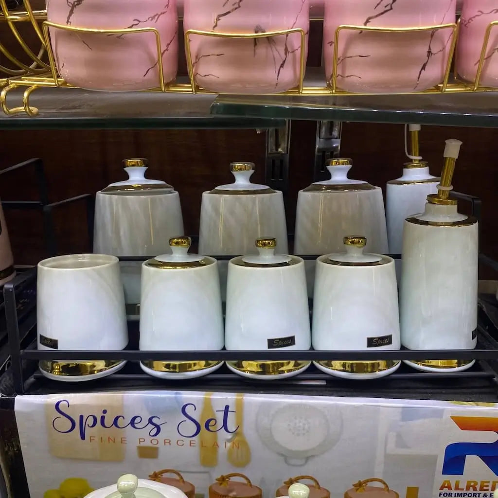 طقم توابل بورسلين 9 قطع موديل (1)