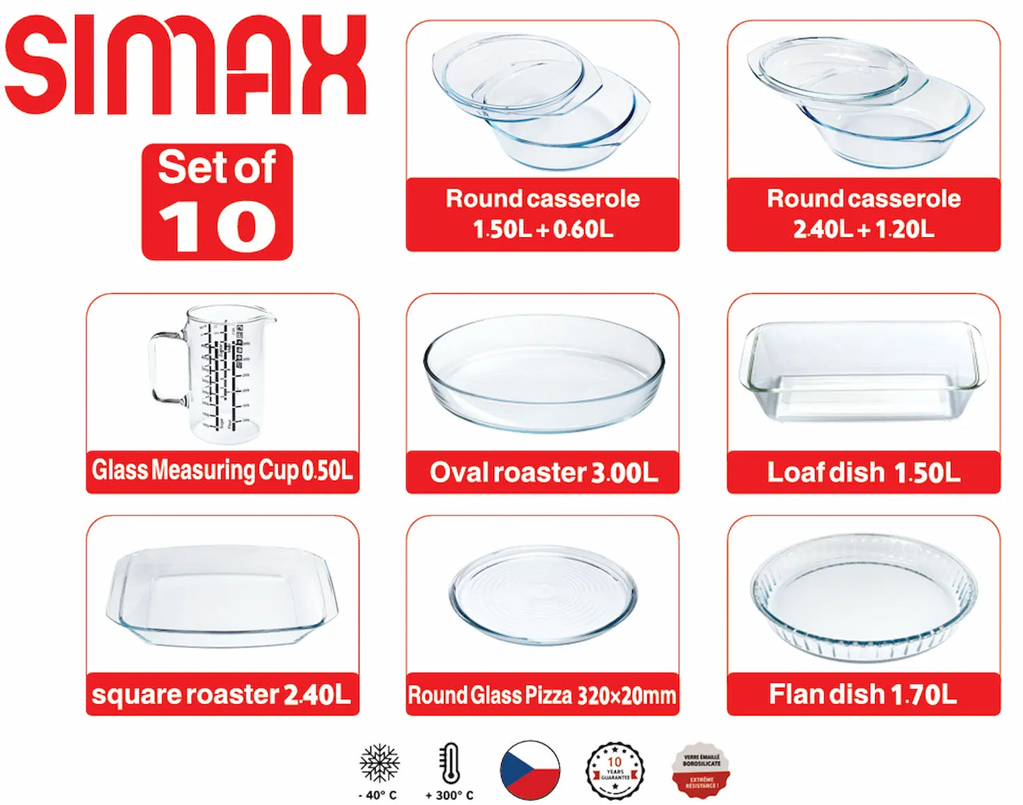طقم العروسة 10 قطع سيماكس تشيكي - SIMAX