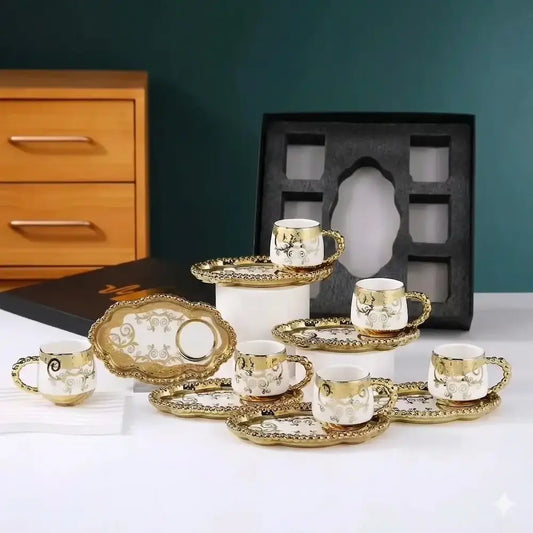 طقم قهوة 12 قطعة - (موديل LC01)