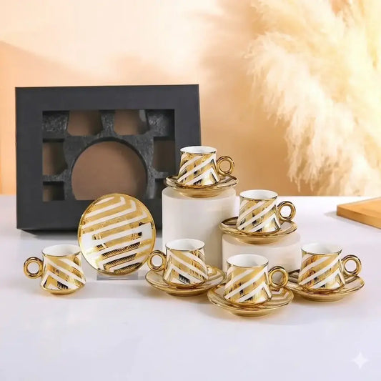 طقم قهوة 12 قطعة - (موديل LC10)