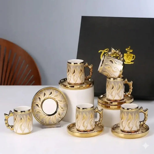 طقم قهوة 12 قطعة - (موديل LC14)