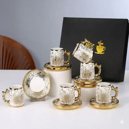 طقم قهوة 12 قطعة - (موديل LC16)