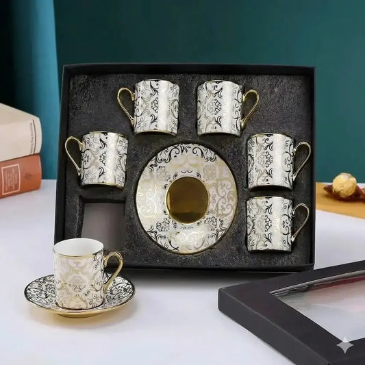 طقم قهوة 12 قطعة - (موديل LC06)