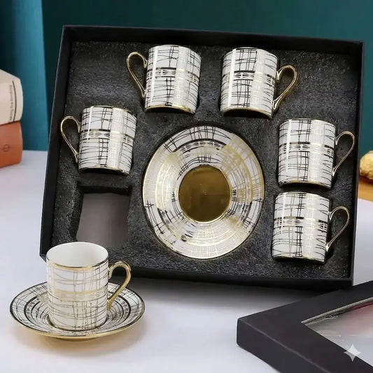 طقم قهوة 12 قطعة - (موديل LC07)