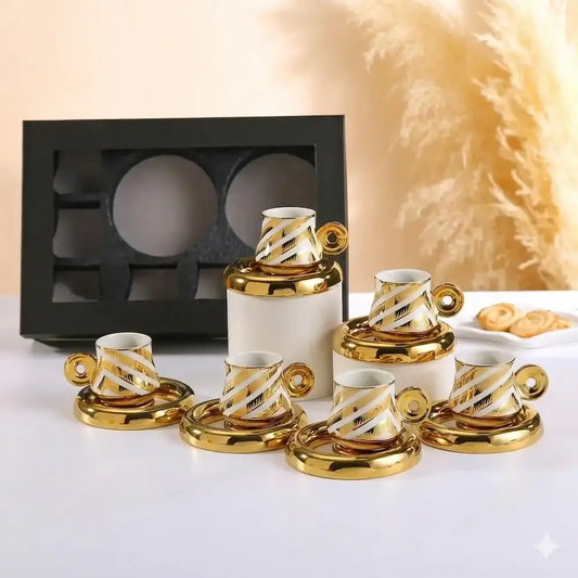 طقم قهوة 12 قطعة - (موديل LC08)