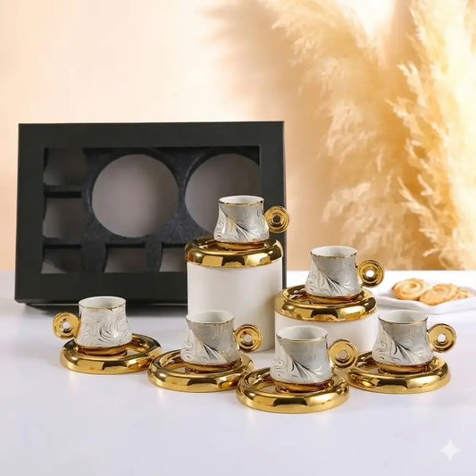 طقم قهوة 12 قطعة - (موديل LC09)