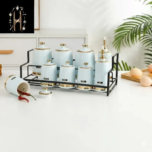 طقم توابل بورسلين 3 قطع - (موديل LC12)